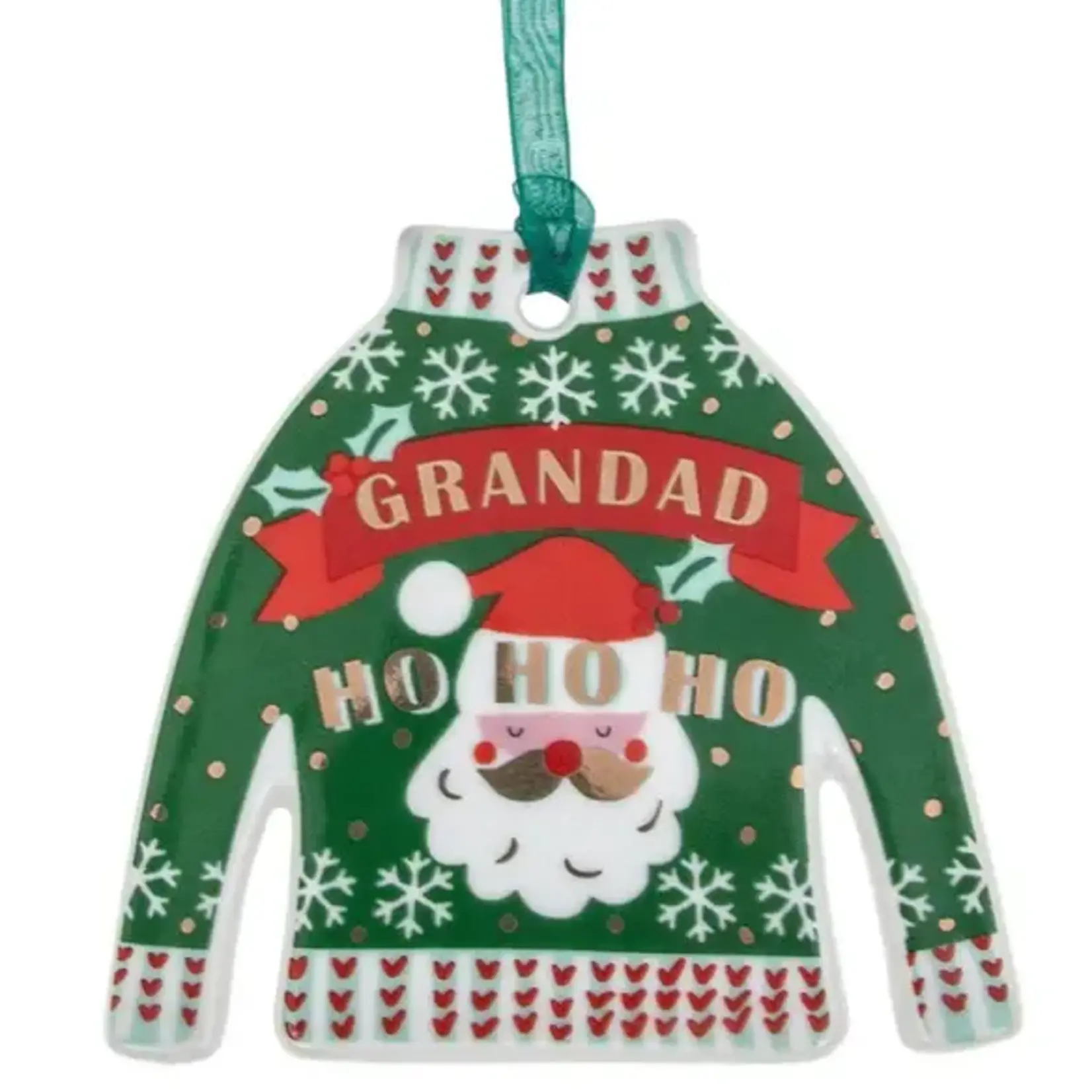 Miranda B Hanging Decoration - Xmas Jumper - Grandad
