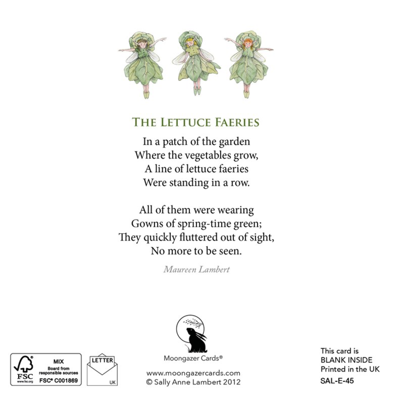 The Lettuce Faeries Greeting Card