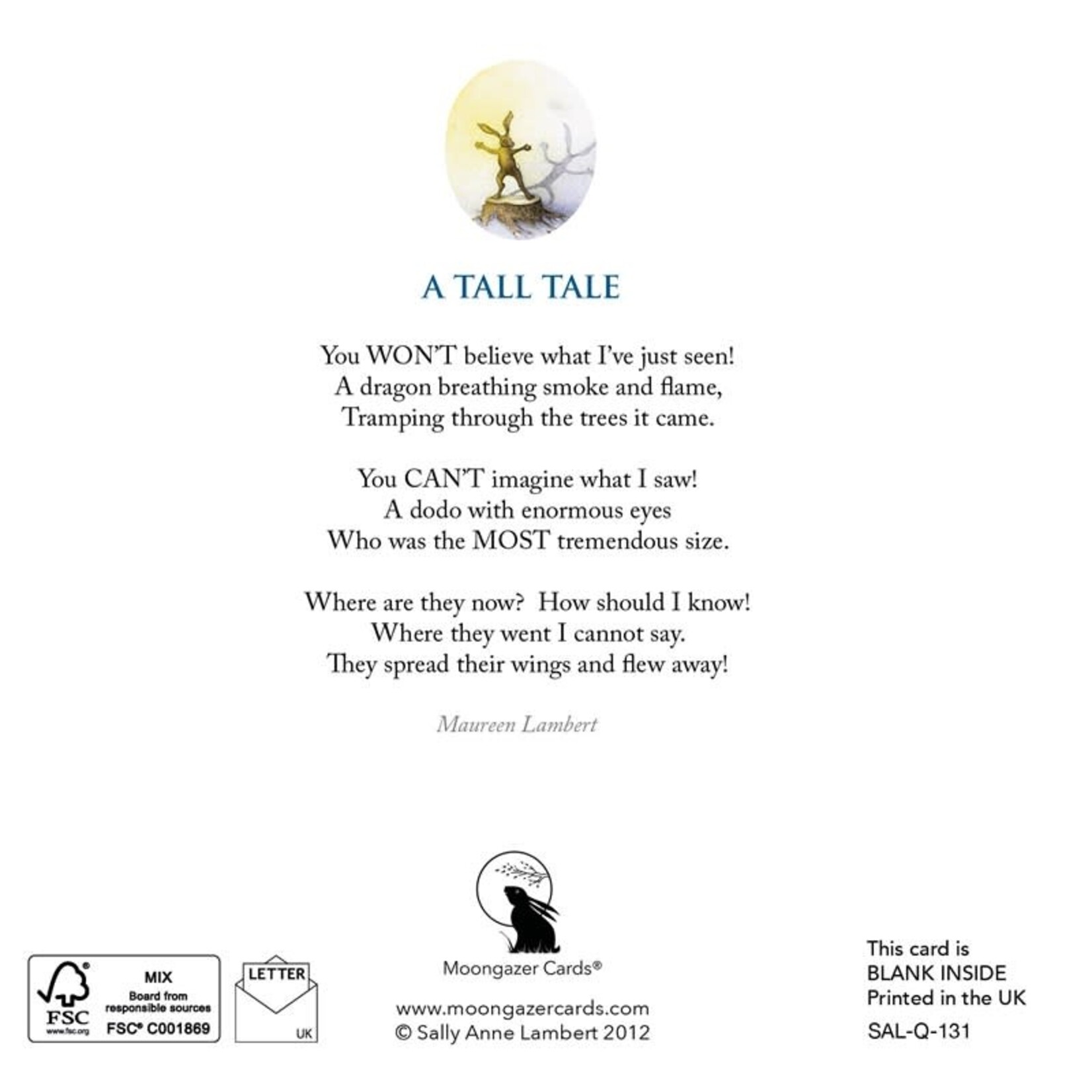A Tall Tale Greeting Card