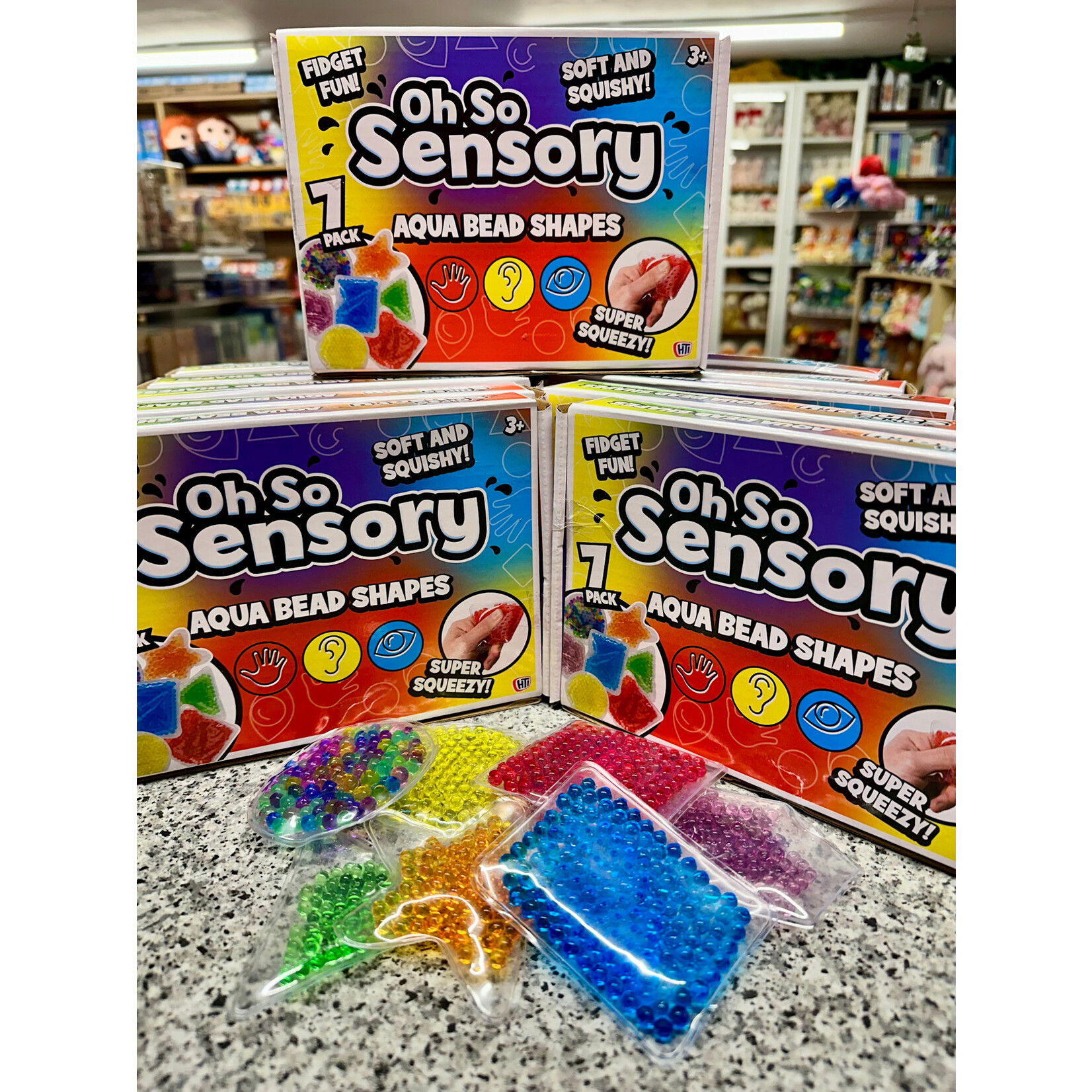 Oh So Sensory Aqua Bead Shapes