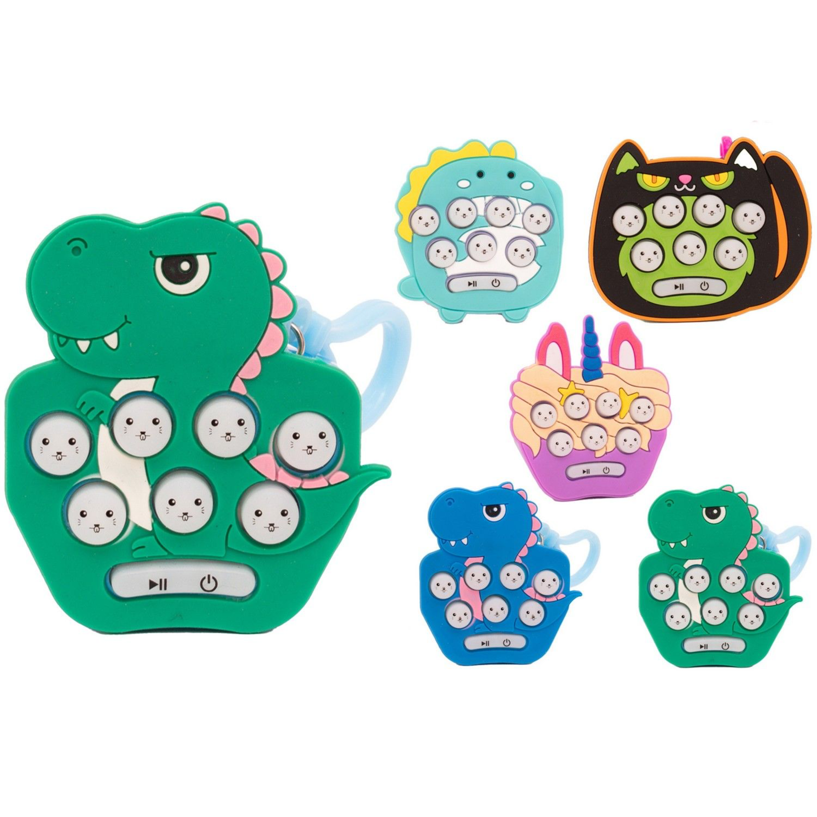 Mole Frenzy Key Clip Toy (with lights and sounds)- 3 designs (sold separately)