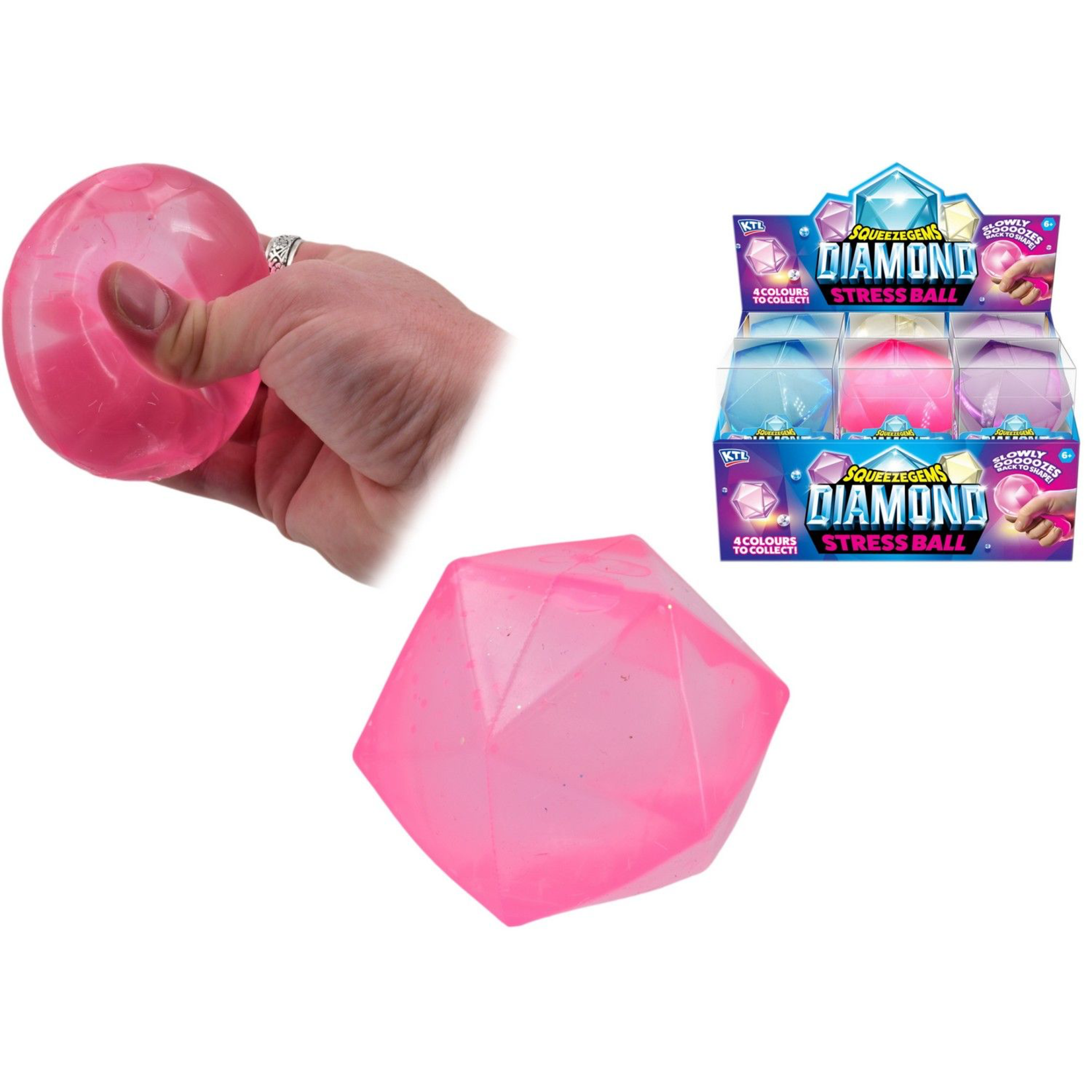 Diamond Squeeze Stress Ball ( 4 assorted, sold separately )