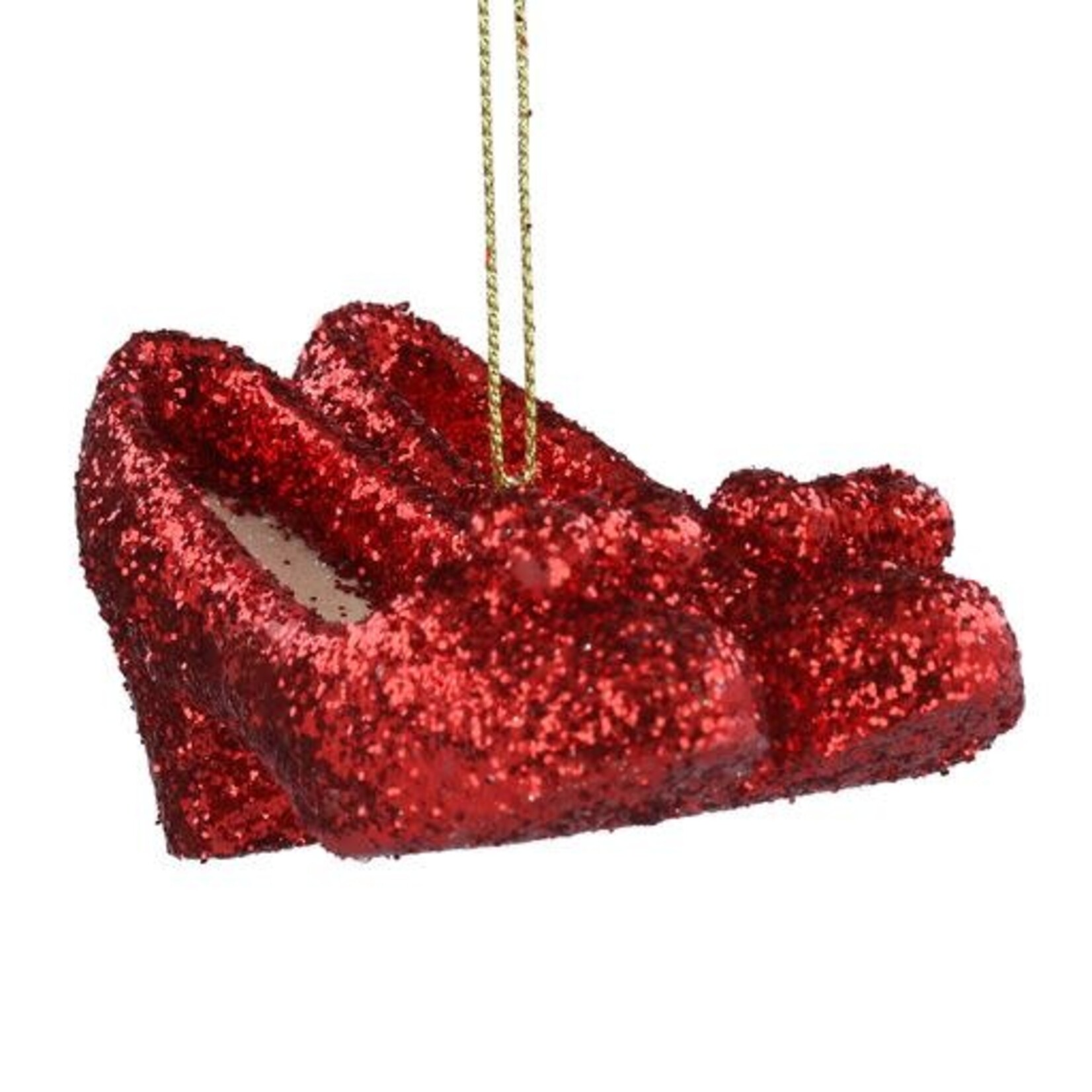Wizard of OZ Resin Red Glitter Slippers Hanging Decoration