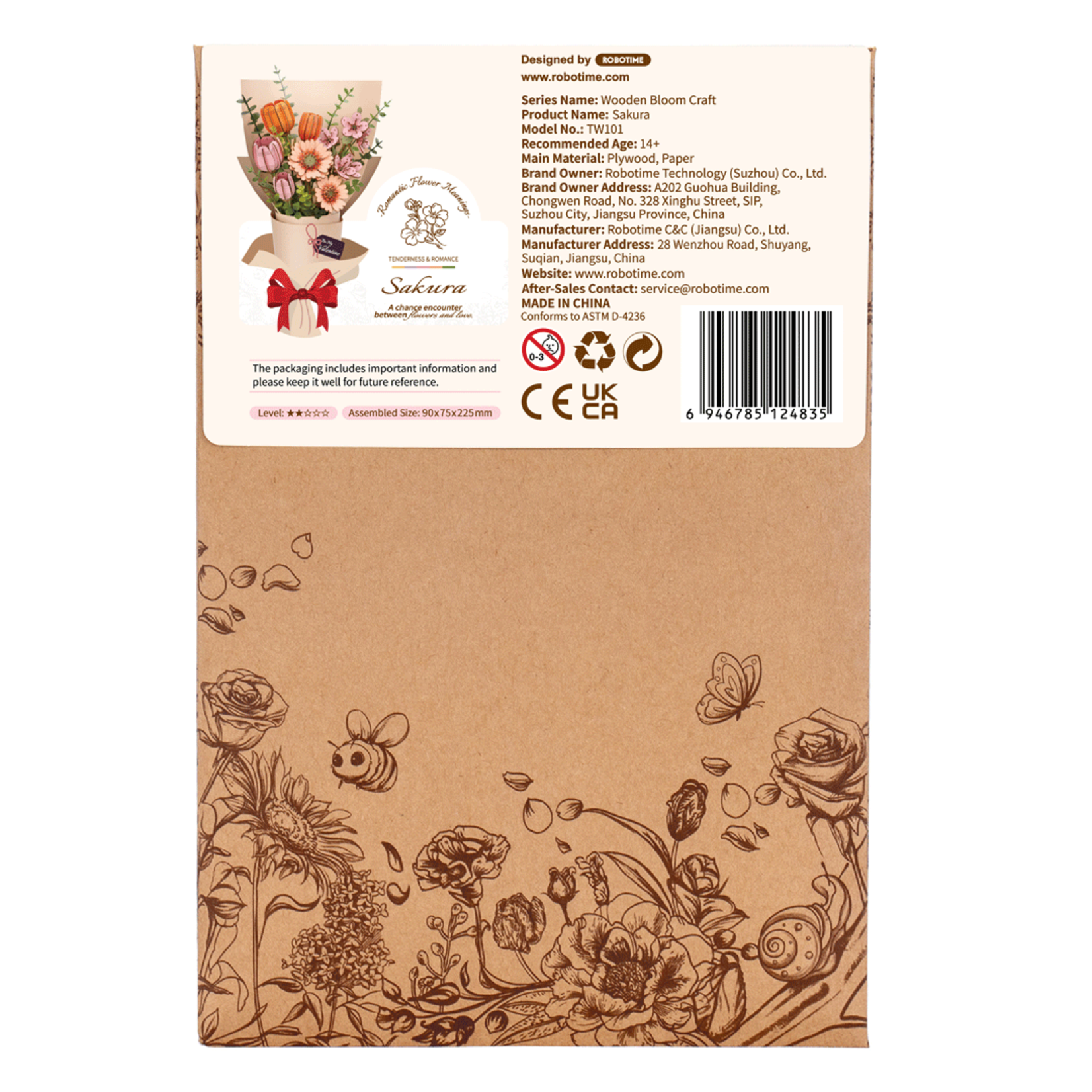 ROWOOD ROWOOD Sakura Wooden Bloom Craft