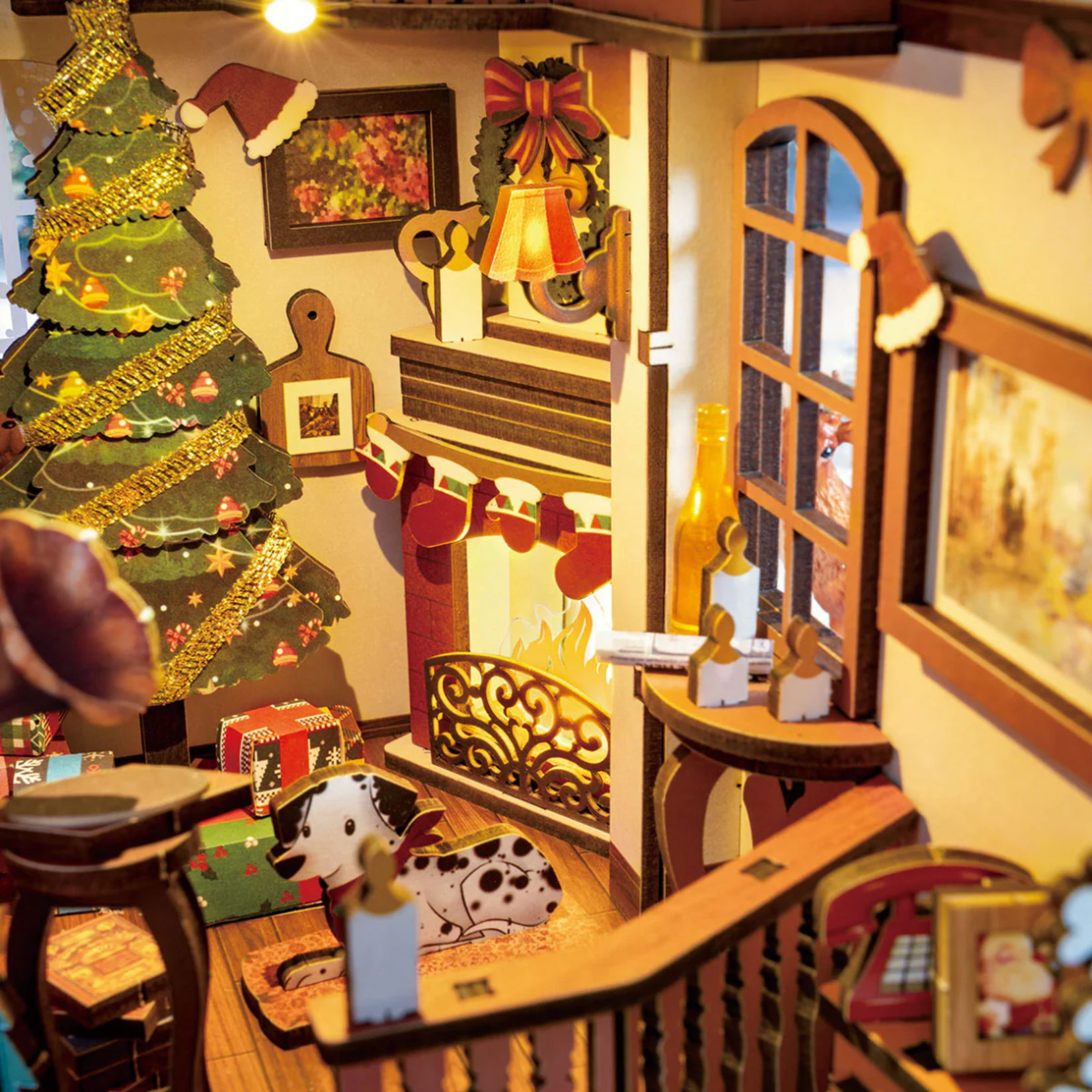 Rolife Rolife Christmas Indoor Scene Book Nook DIY Kit TGC07