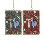 Alice in Wonderland Alice - Tin Playing Cards Hanging Decoration ( 2 designs, sold separately )