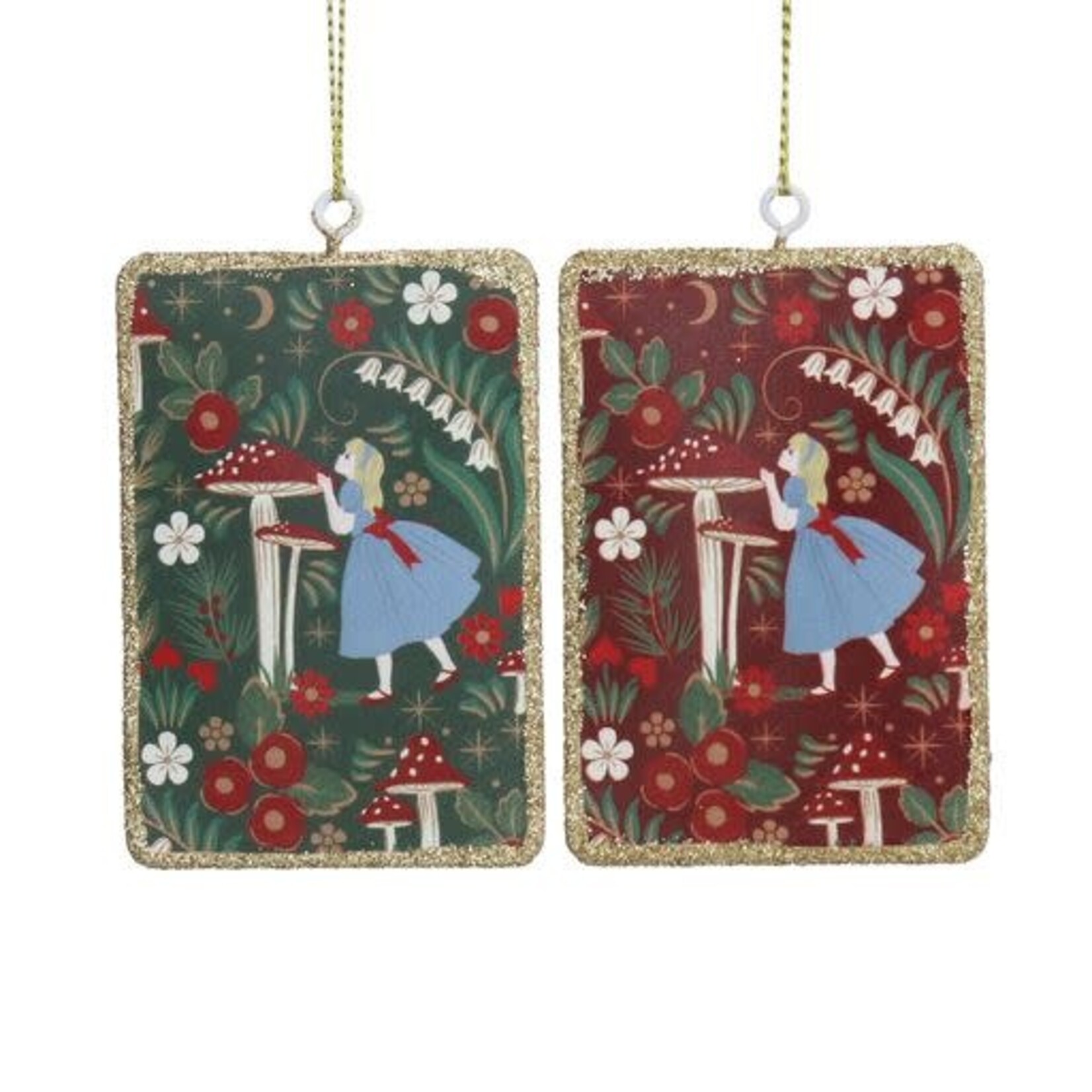 Alice in Wonderland Alice - Tin Playing Cards Hanging Decoration ( 2 designs, sold separately )