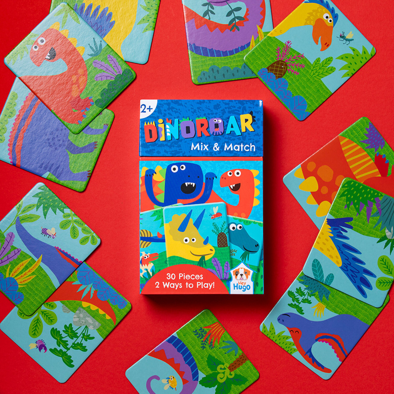 Hey Hugo Dinoroar Mix & Match Game 30 pieces