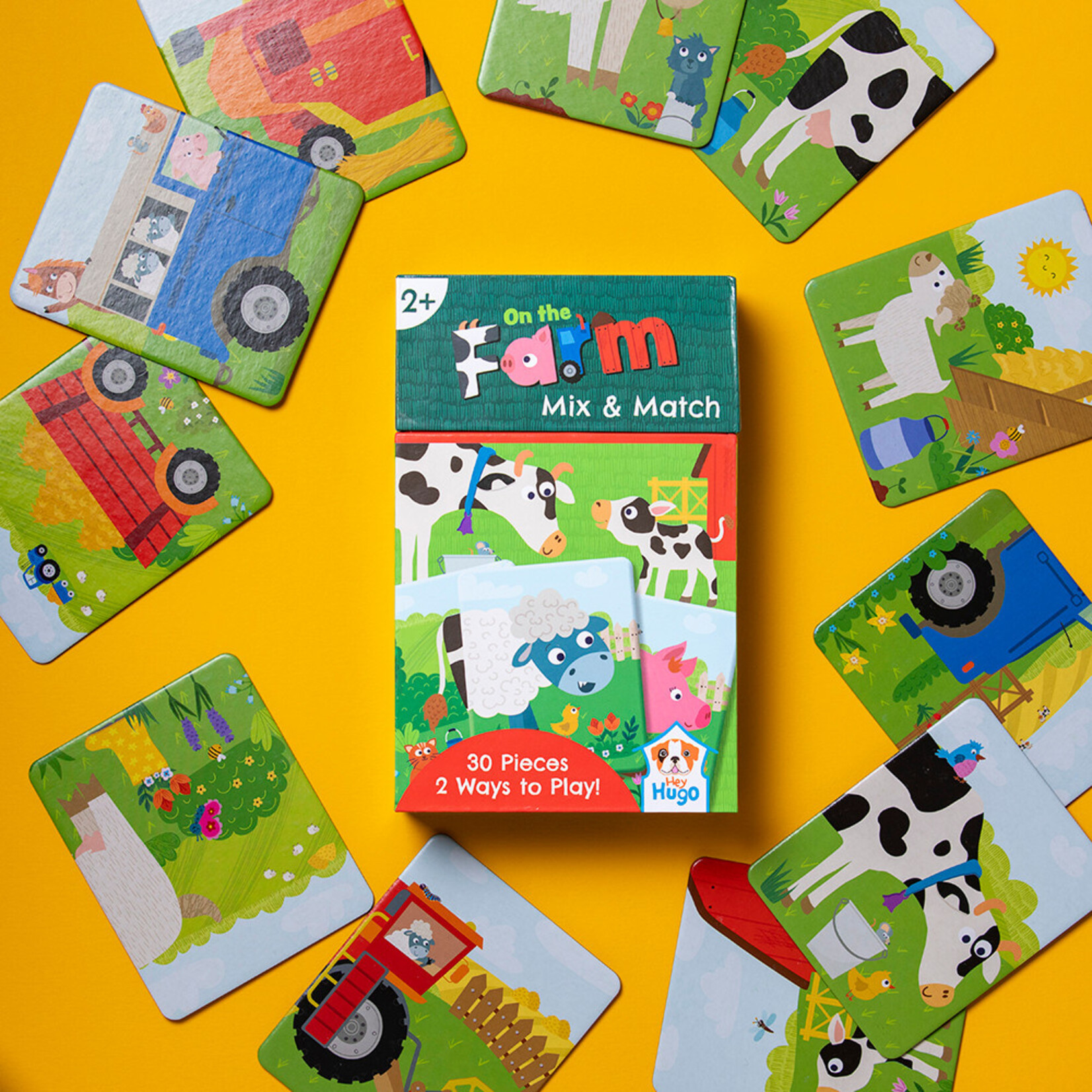 Hey Hugo On The Farm Mix & Match Game - 30 pieces