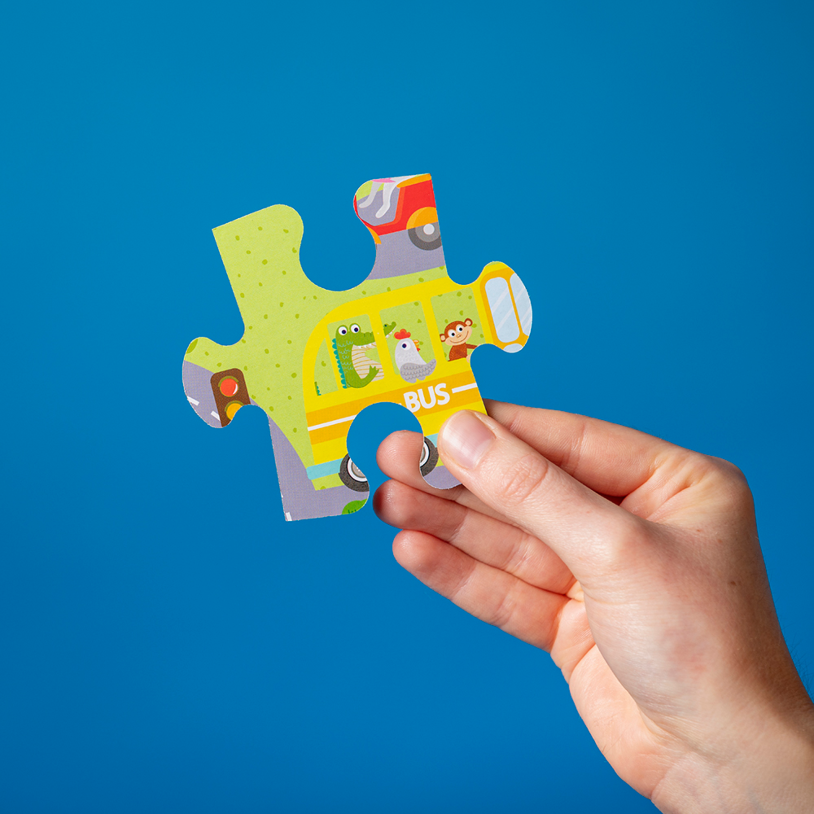 Hey Hugo Around the Town Double Sided Jigsaw Puzzle - 50 pls