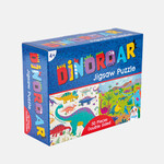 Hey Hugo Dinoroar Double Sided Jigsaw Puzzle 50 pcs