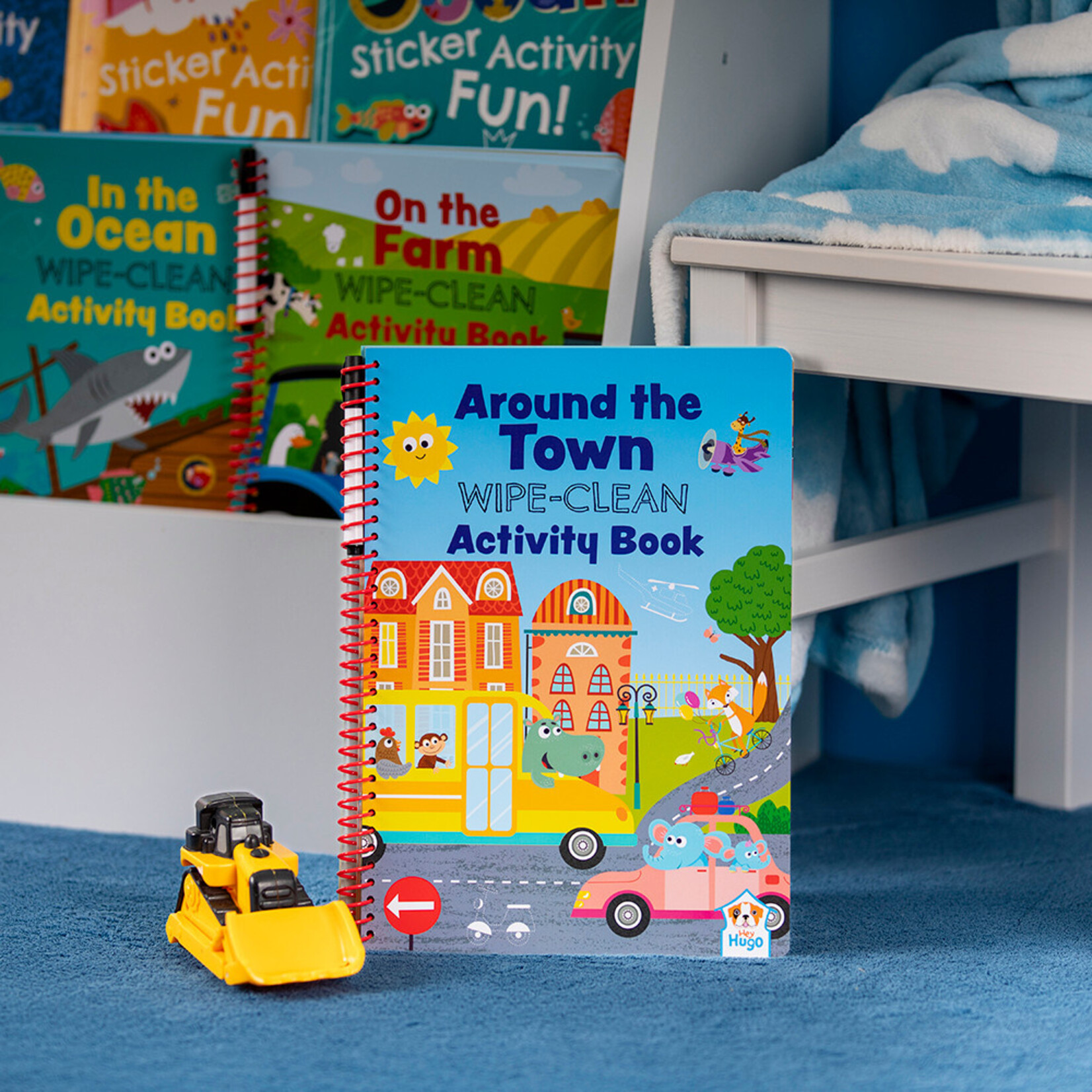 Hey Hugo Around the Town Wipe-Clean Activity Book