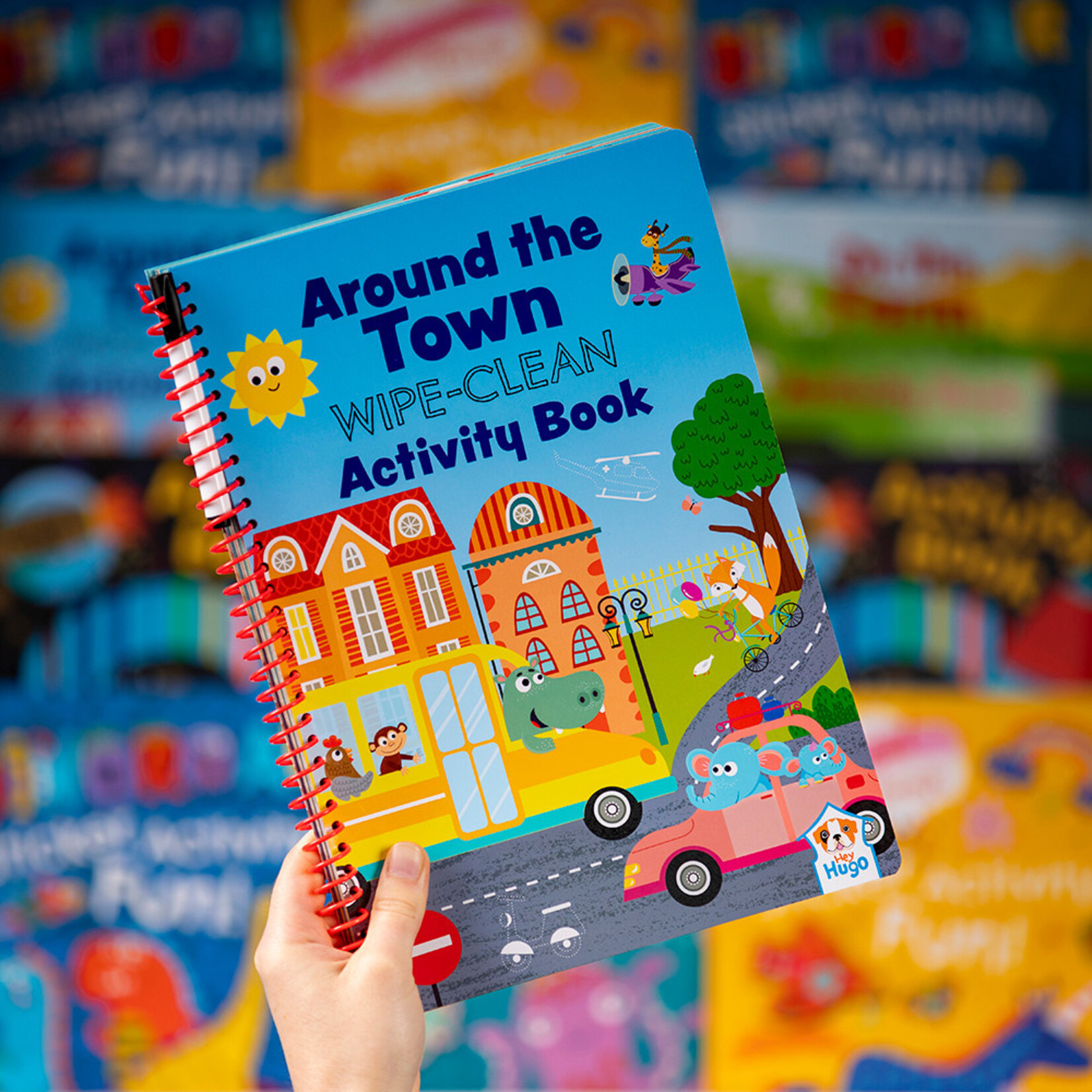 Hey Hugo Around the Town Wipe-Clean Activity Book
