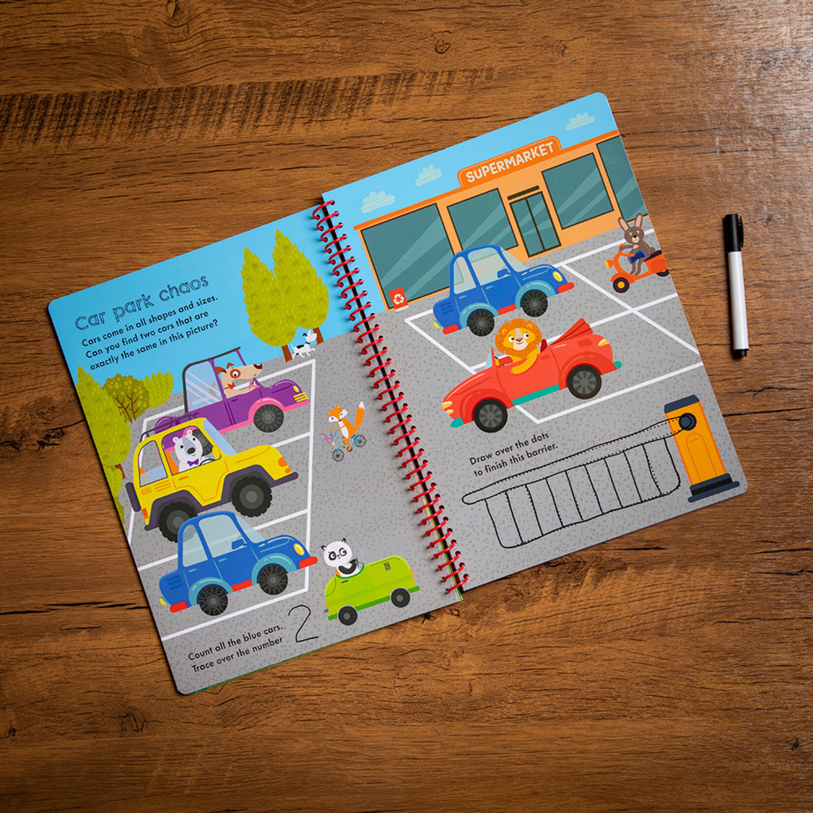 Hey Hugo Around the Town Wipe-Clean Activity Book