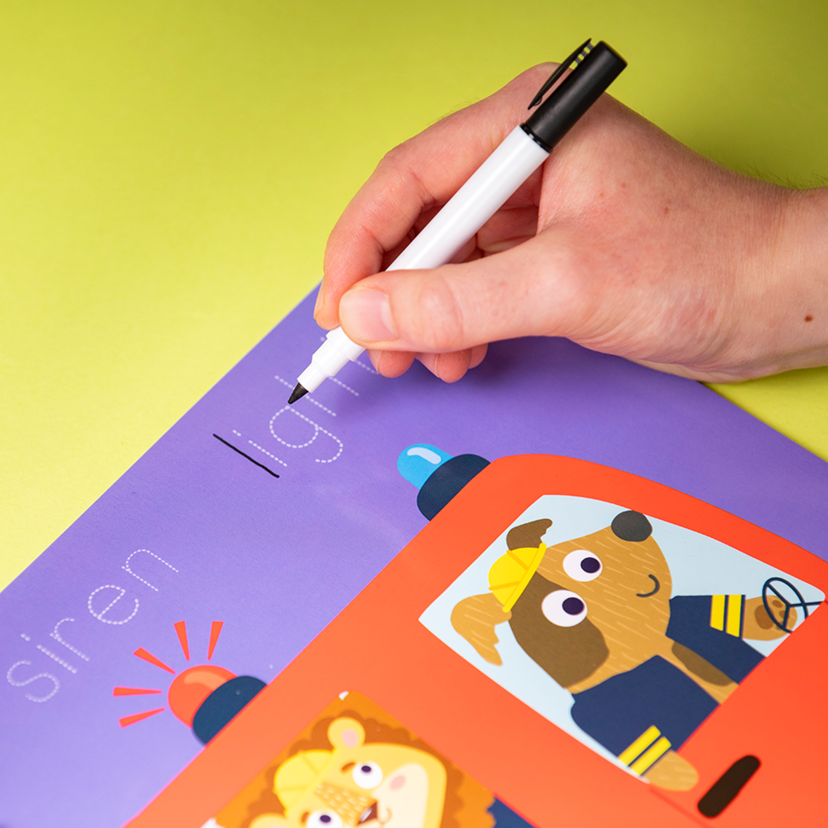 Hey Hugo Around the Town Wipe-Clean Activity Book