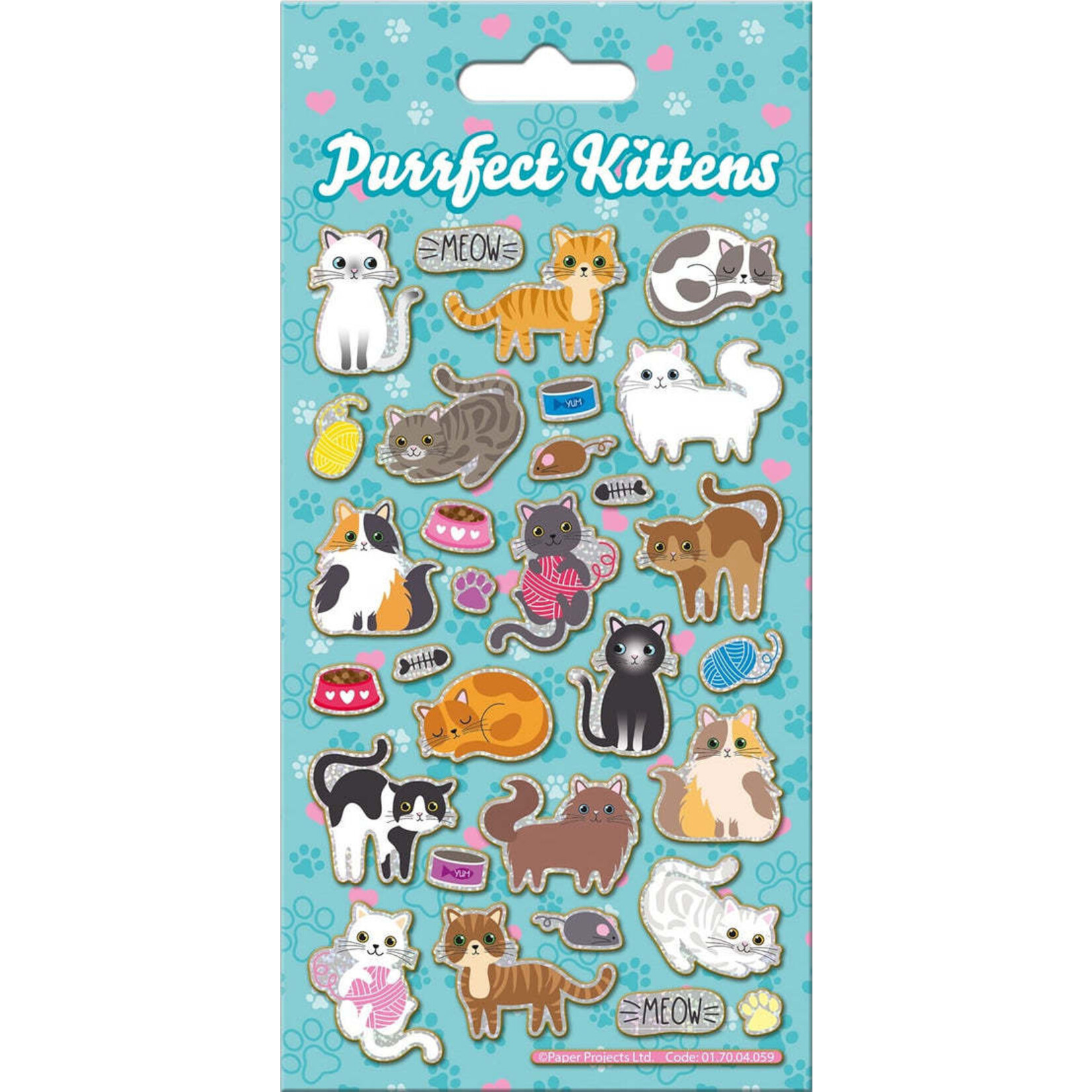 Stickers Purrfect Kittens Sparkle Stickers