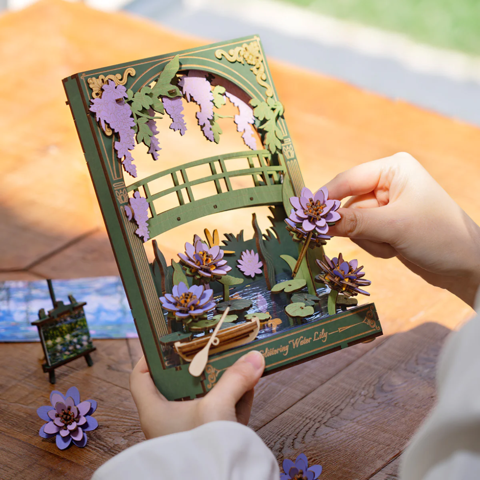 ROWOOD Rowood - Glittering Water Lily Wall Art 3D Wooden Puzzle - TH001