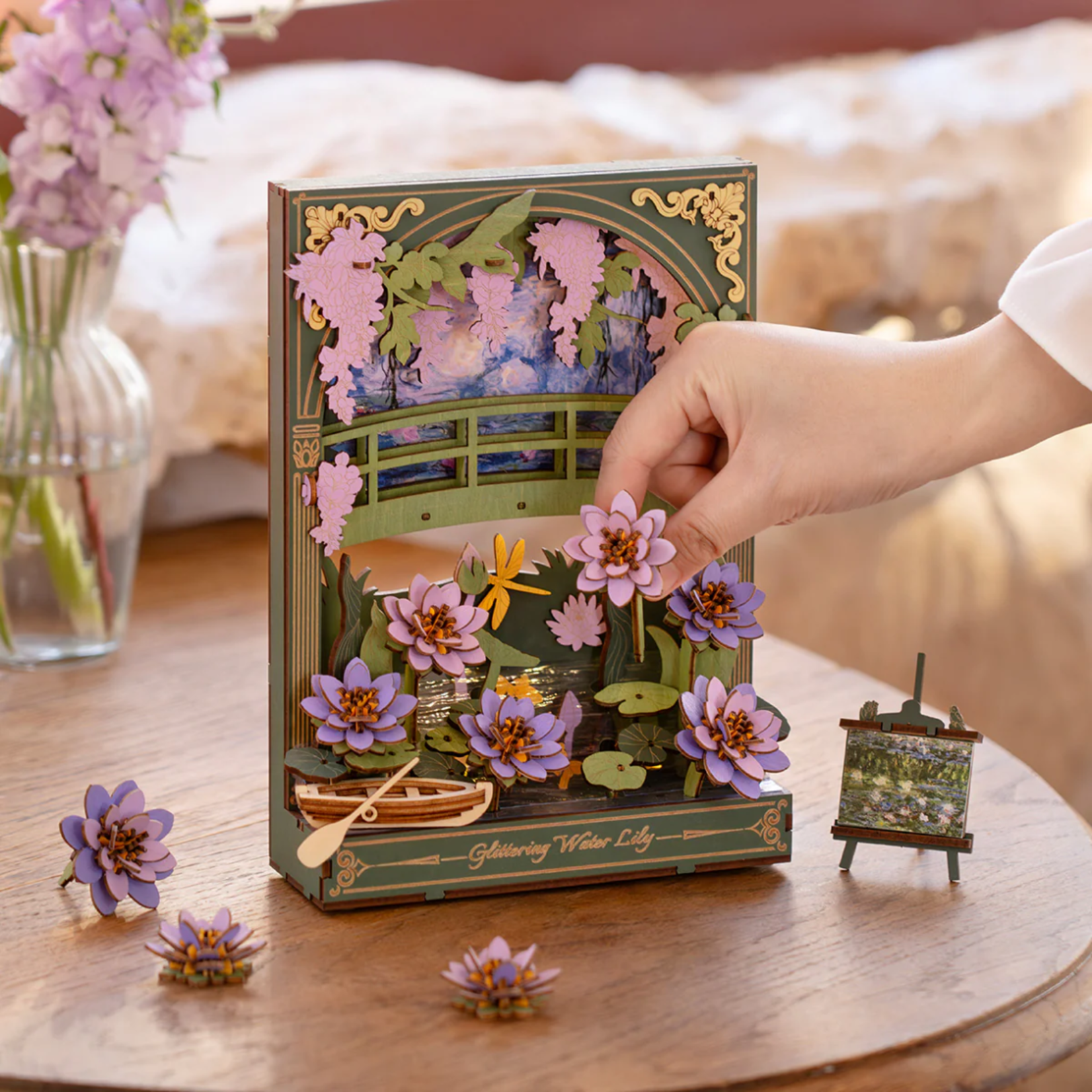 ROWOOD Rowood - Glittering Water Lily Wall Art 3D Wooden Puzzle - TH001