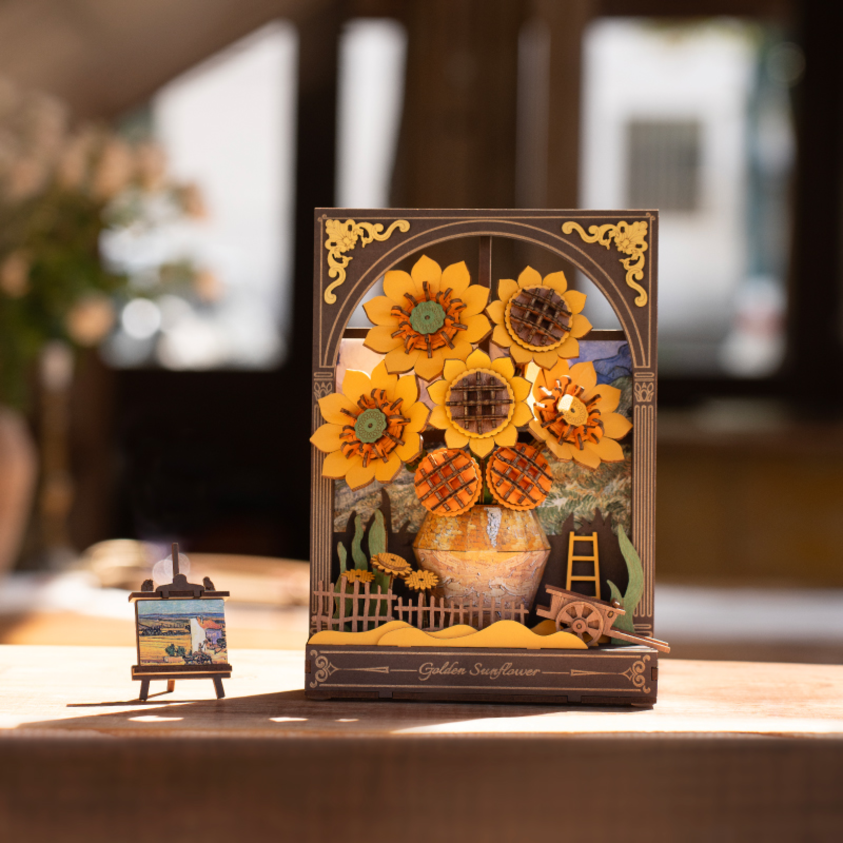 ROWOOD Rowood - Golden Sunflower Wall Art 3D Wooden Puzzle - TH002