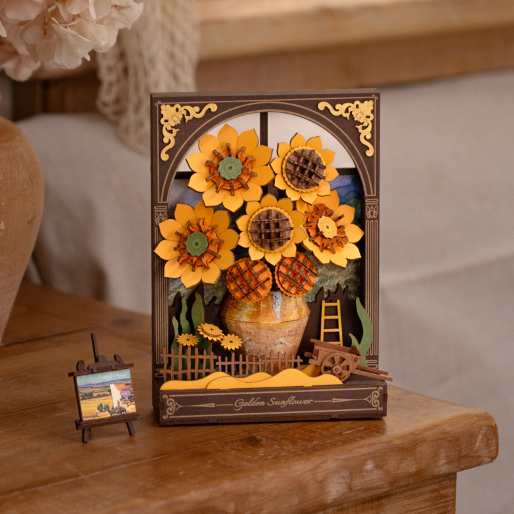 ROWOOD Rowood - Golden Sunflower Wall Art 3D Wooden Puzzle - TH002