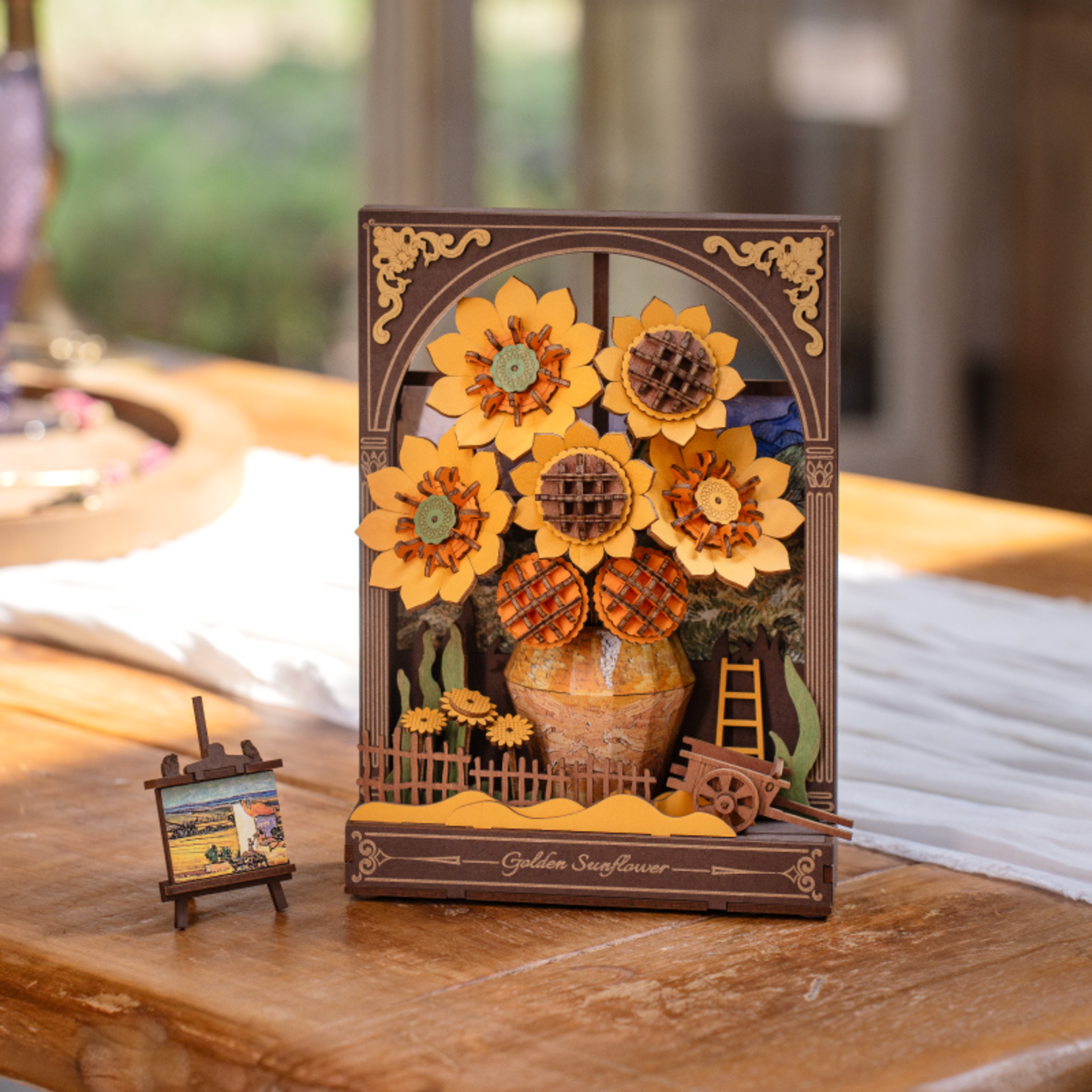 ROWOOD Rowood - Golden Sunflower Wall Art 3D Wooden Puzzle - TH002