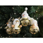 Shudehill Giftware Christmas Hanging Golden Bells - 4 Assorted