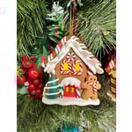 Gingerbread LED House with Gingerbread Man & Tree - Small