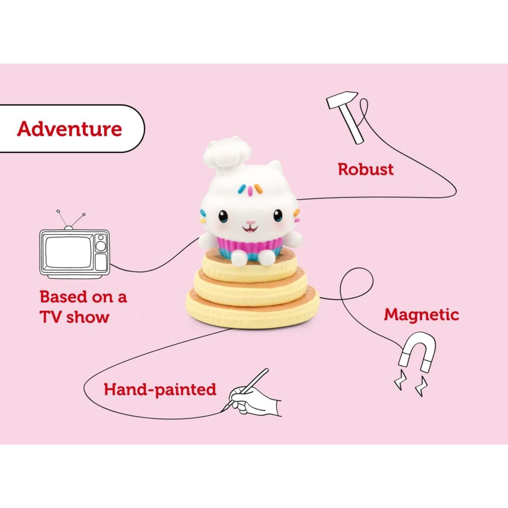 Gabby's Dollhouse Gabby’s Dollhouse Cakey Cat - Tonies Audio Play