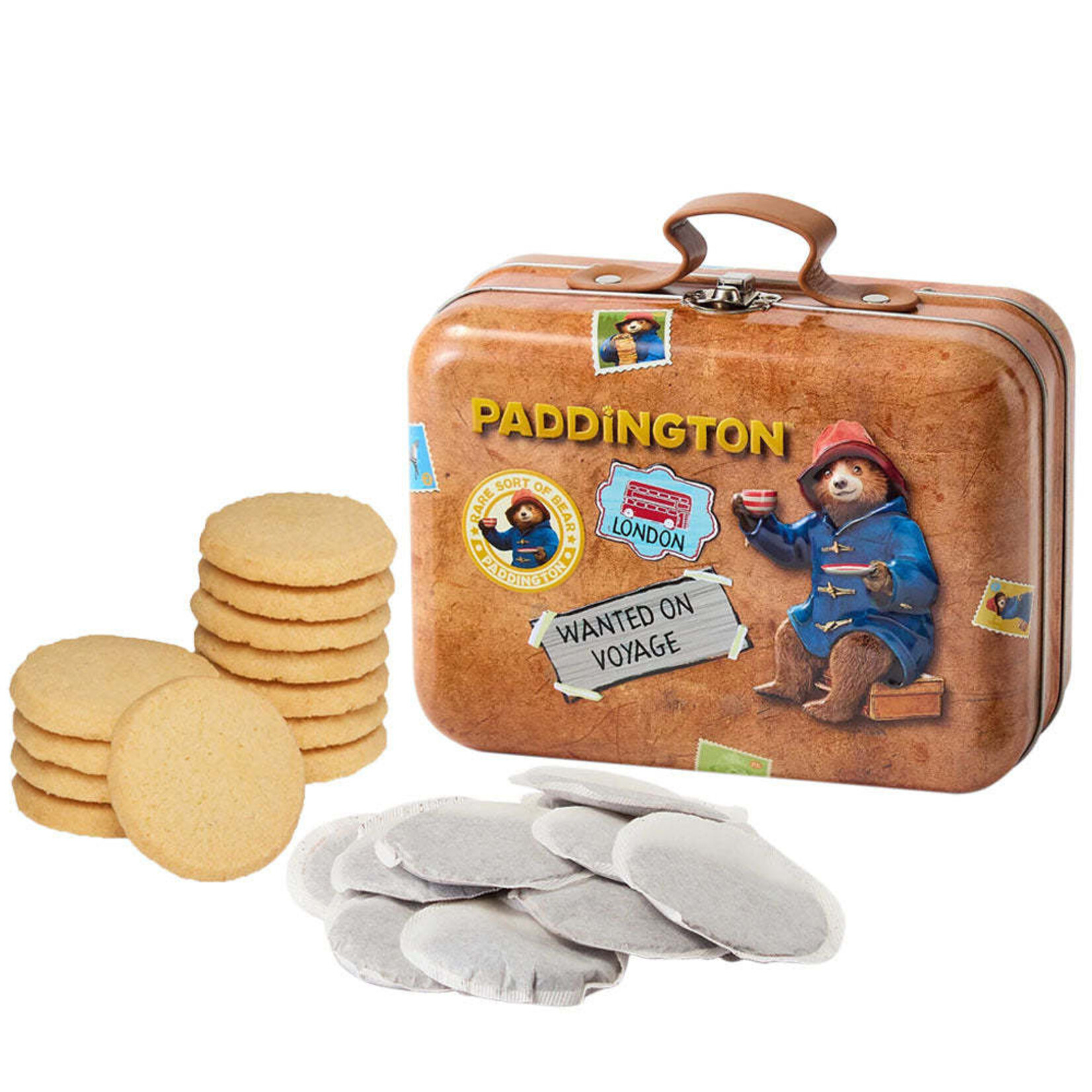 Paddington Paddington Bear Cookies Suitcase Tin (Brown) Tea & Shortbread Biscuits