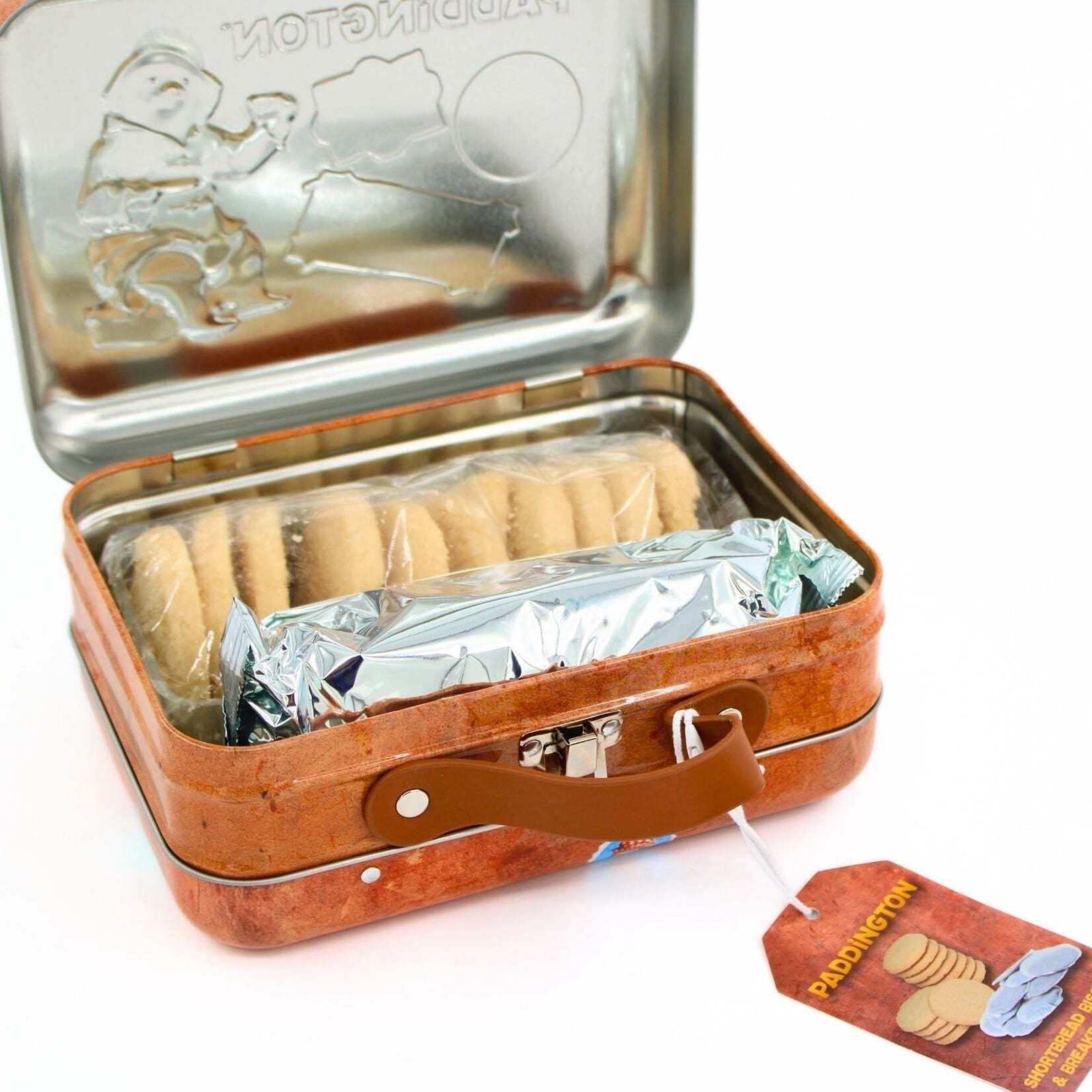 Paddington Paddington Bear Cookies Suitcase Tin (Brown) Tea & Shortbread Biscuits