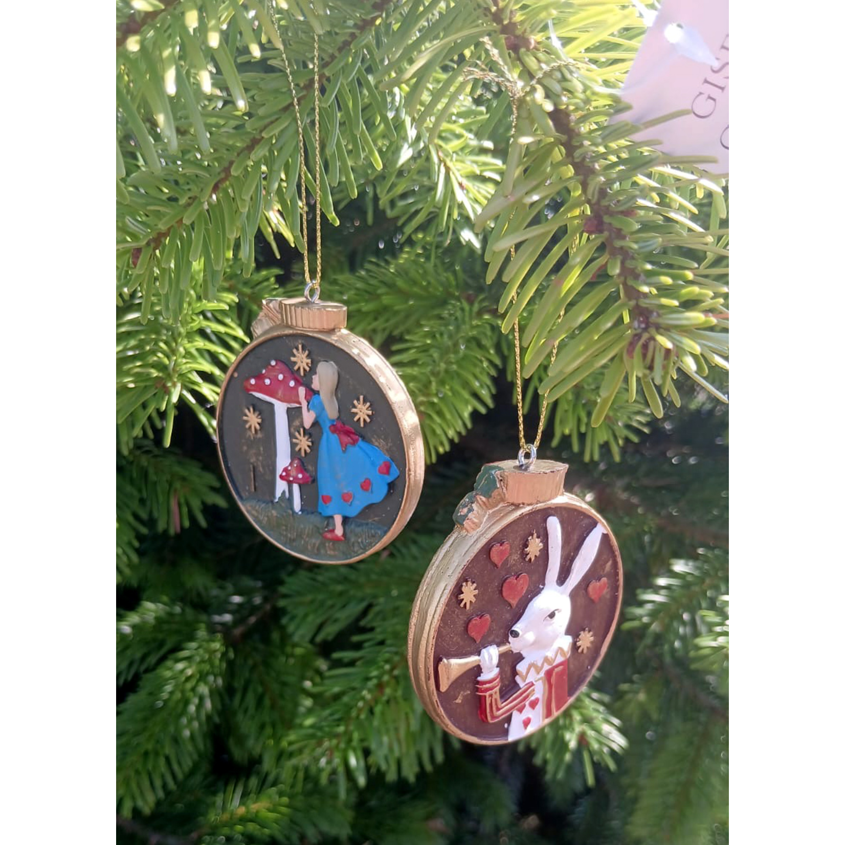 Alice in Wonderland Resin Alice / White Rabbit Pocket Watch Hanging Decoration ( 2 designs, sold separately )