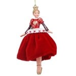 Alice in Wonderland Resin Queen of Hearts w/Velvet Skirt Large Hanging Decoration
