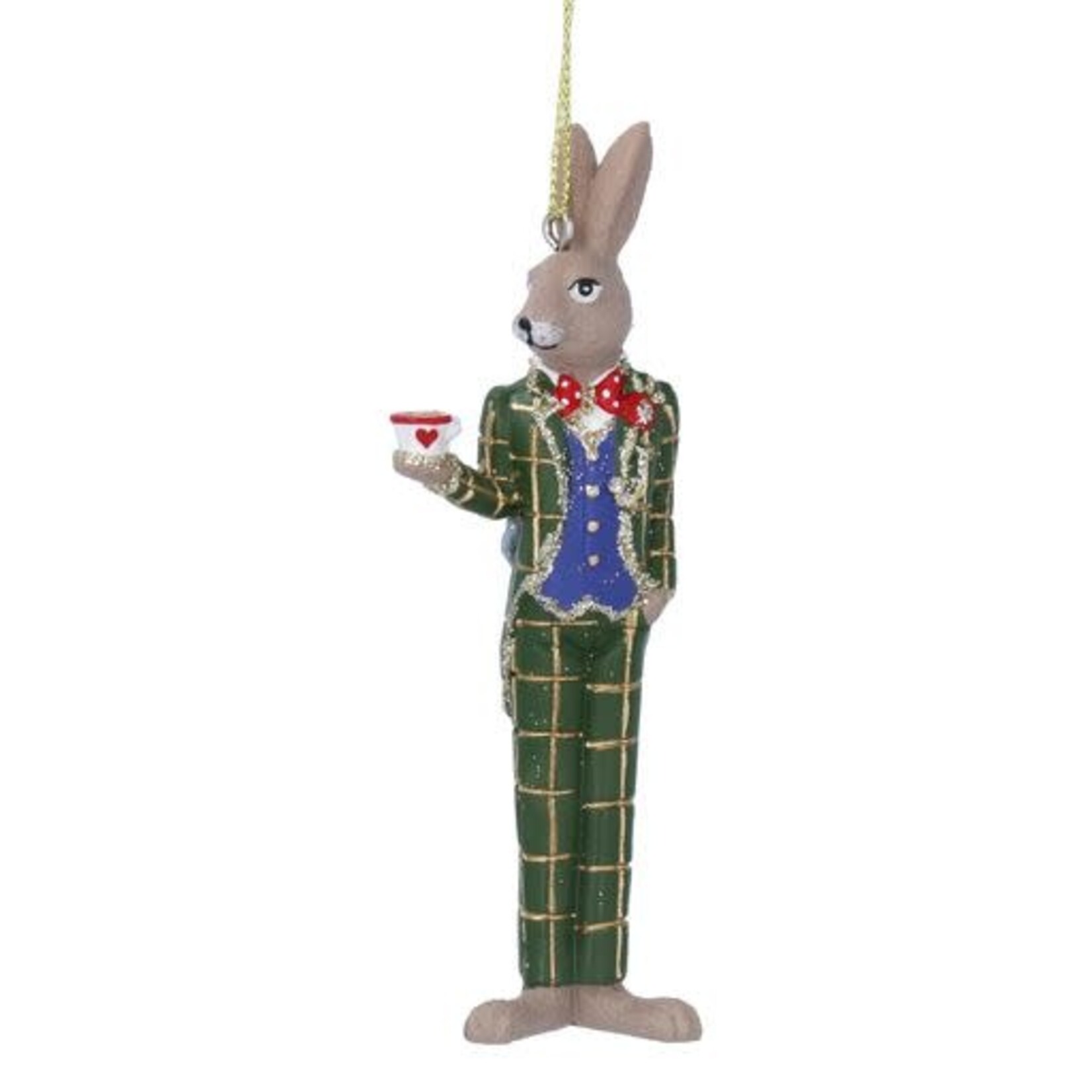 Alice in Wonderland Resin Mad March Hare Hanging Decoration