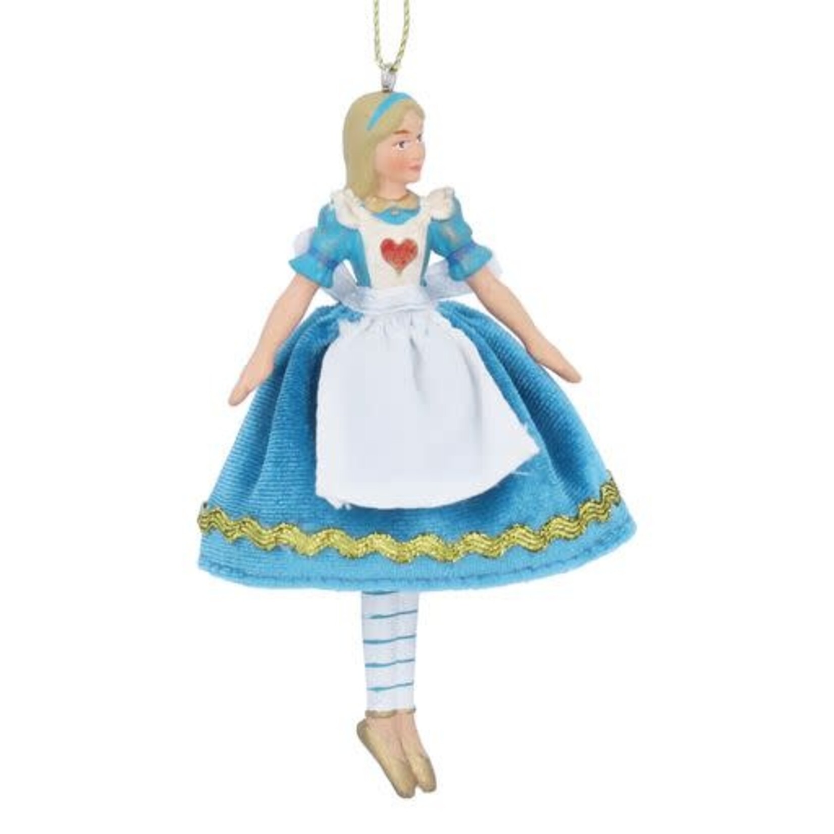 Alice in Wonderland Resin & Fabric Alice Small Hanging Decoration