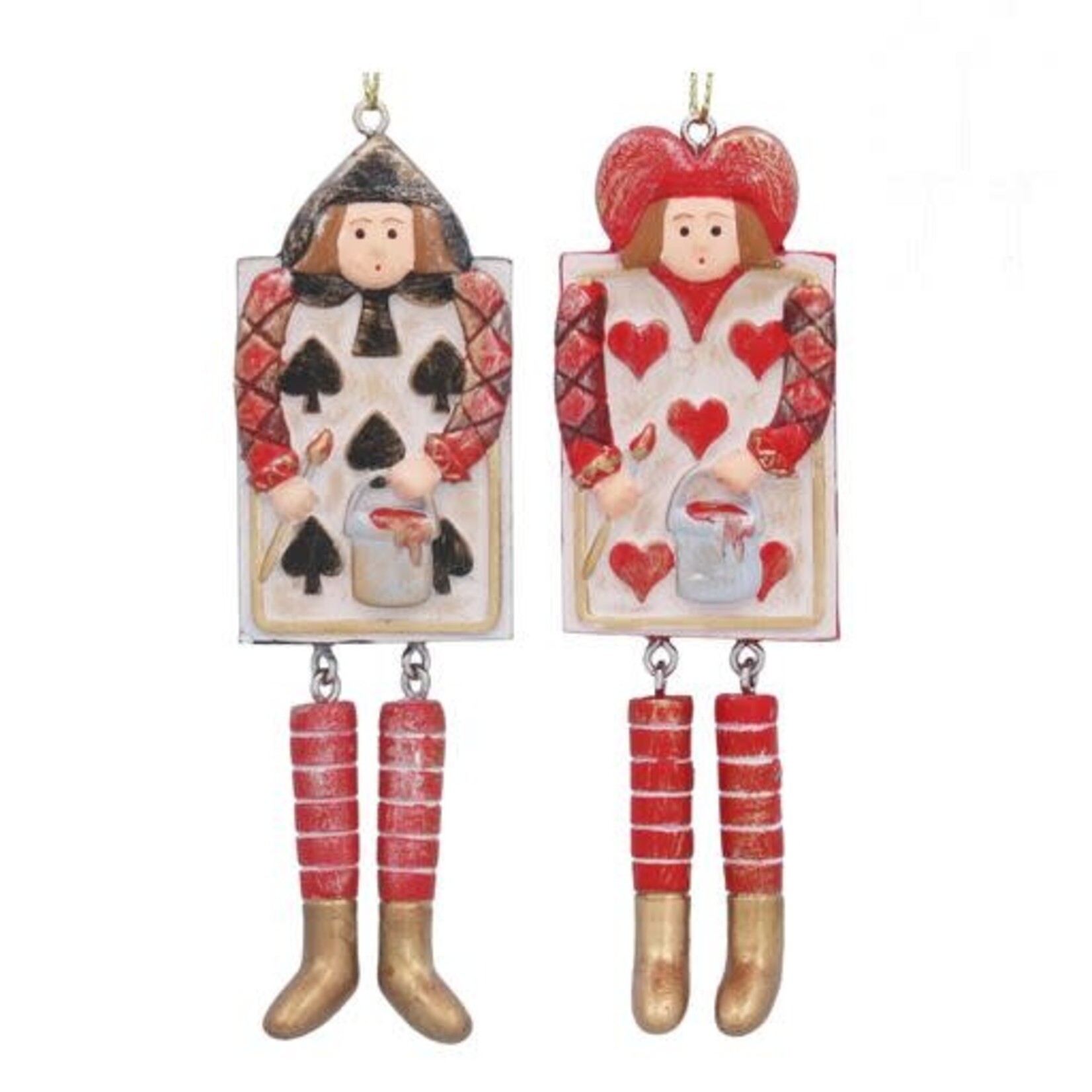 Alice in Wonderland Resin Playing Cards Men Hanging Decoration (2 designs, sold separately )
