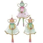 Resin & Organza Frog, Fox & Bear Ballerina Hanging Decoration ( 3 designs, sold separately )