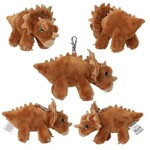 Dino World Dino World Plush Dino Triceratops Bag Charm