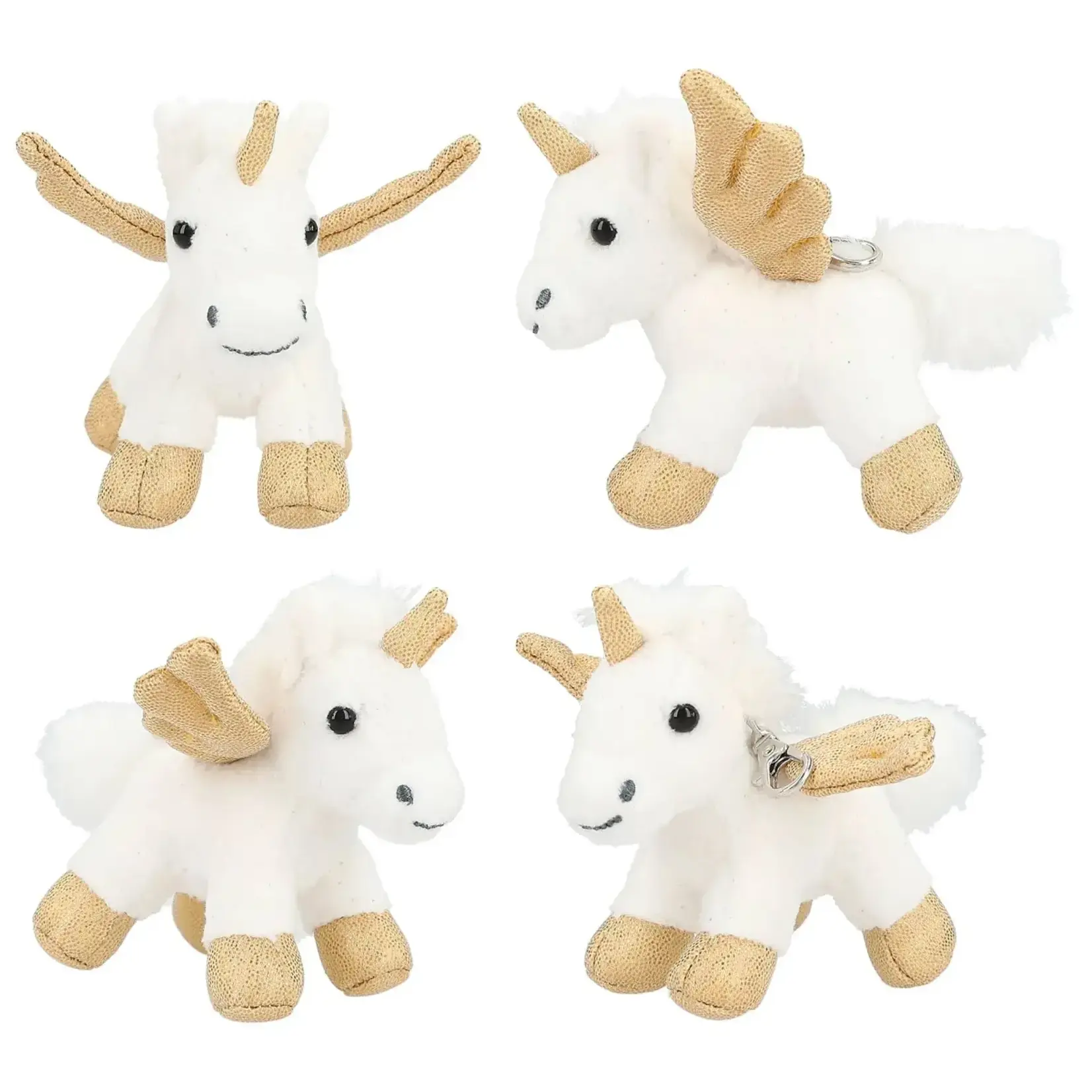 Ylvi Ylvi Unicorn Plush Gold and glitter Bag Charm