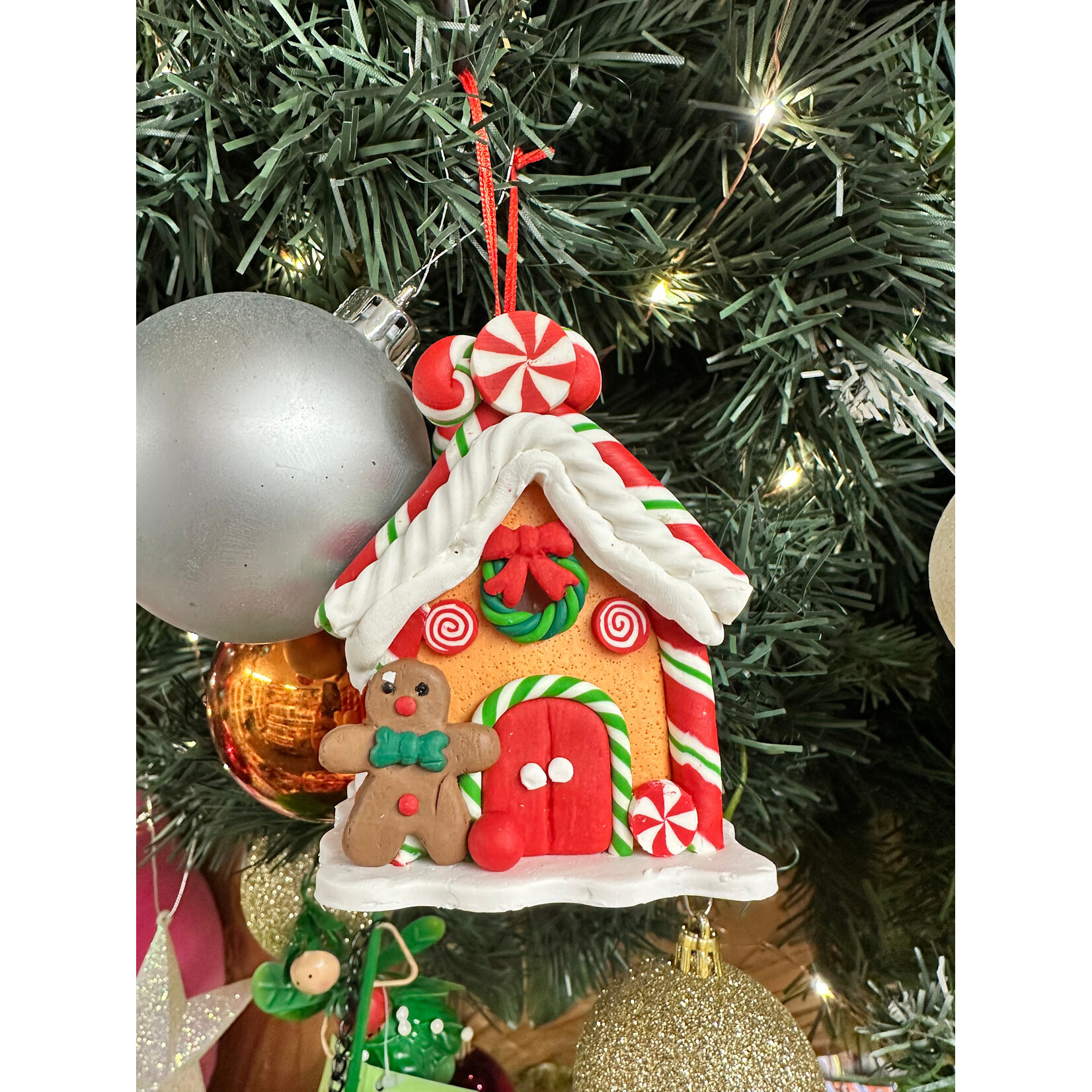 Gingerbread LED House with Gingerbread Man - Small
