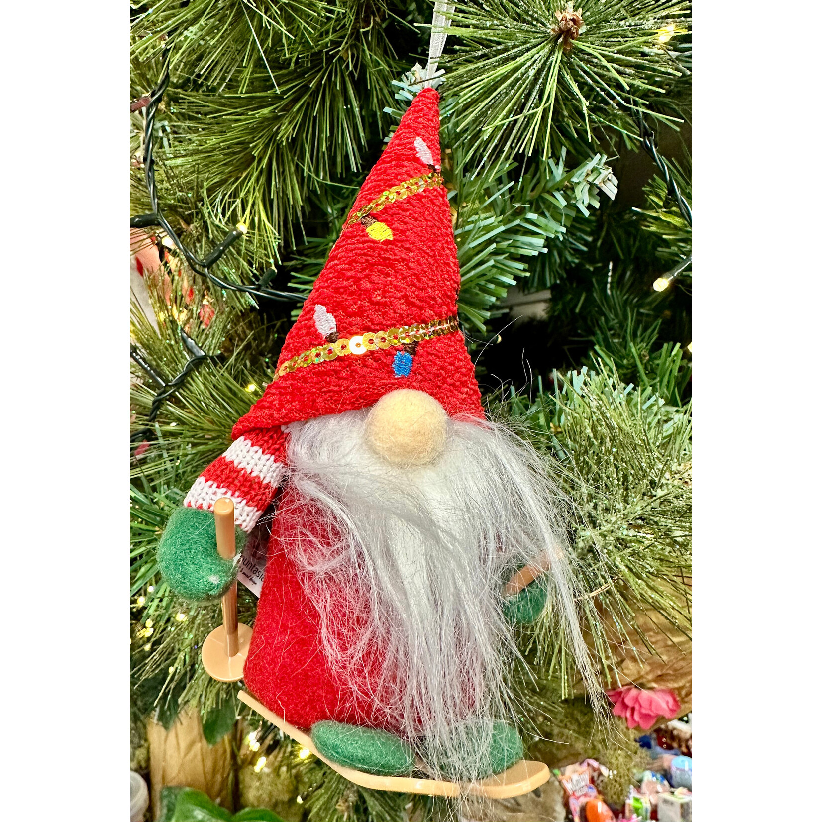 The Gonk Factory Christmas Tree Hat Gonk Hanging Decoration (4 designs, sold separately)