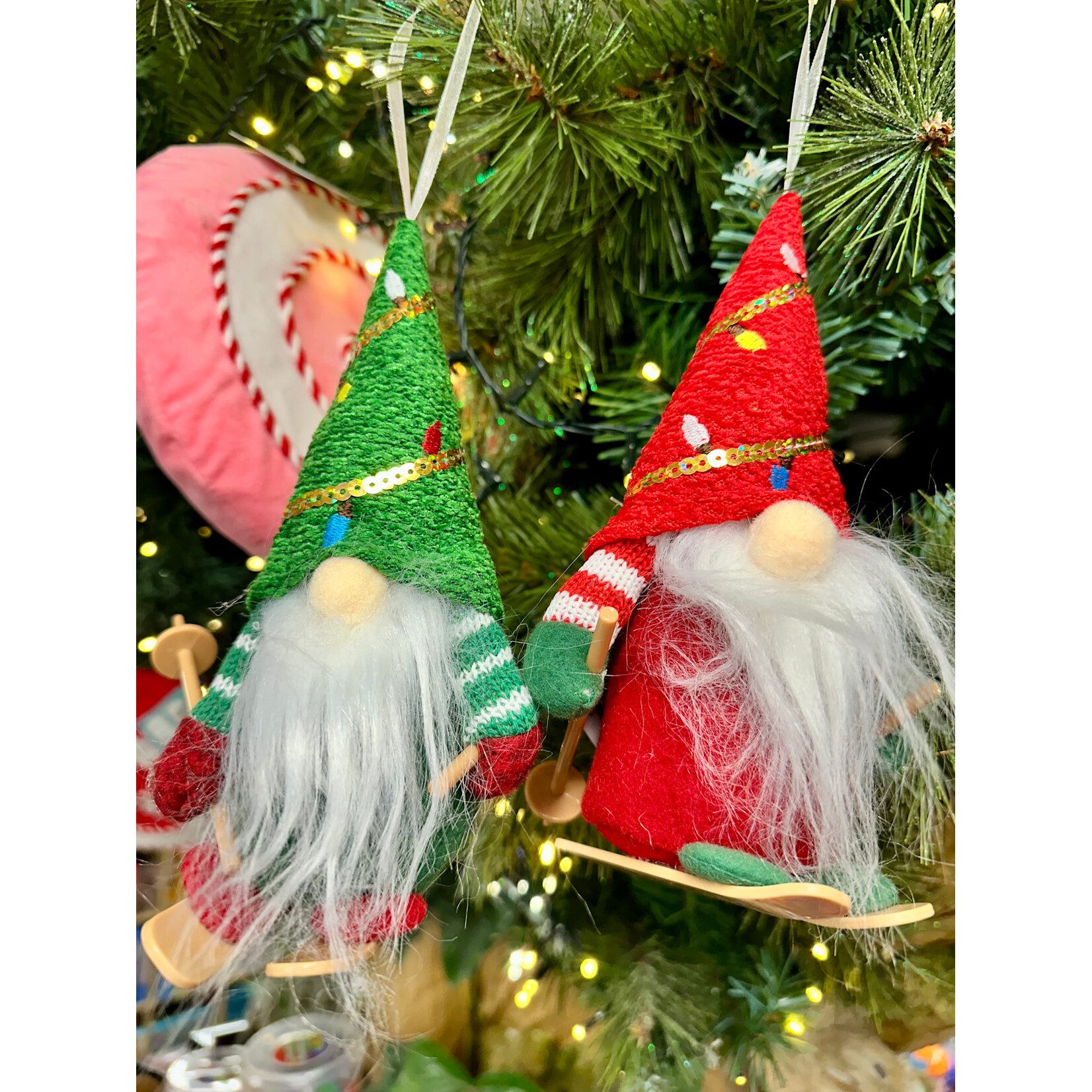 The Gonk Factory Christmas Tree Hat Gonk Hanging Decoration (4 designs, sold separately)