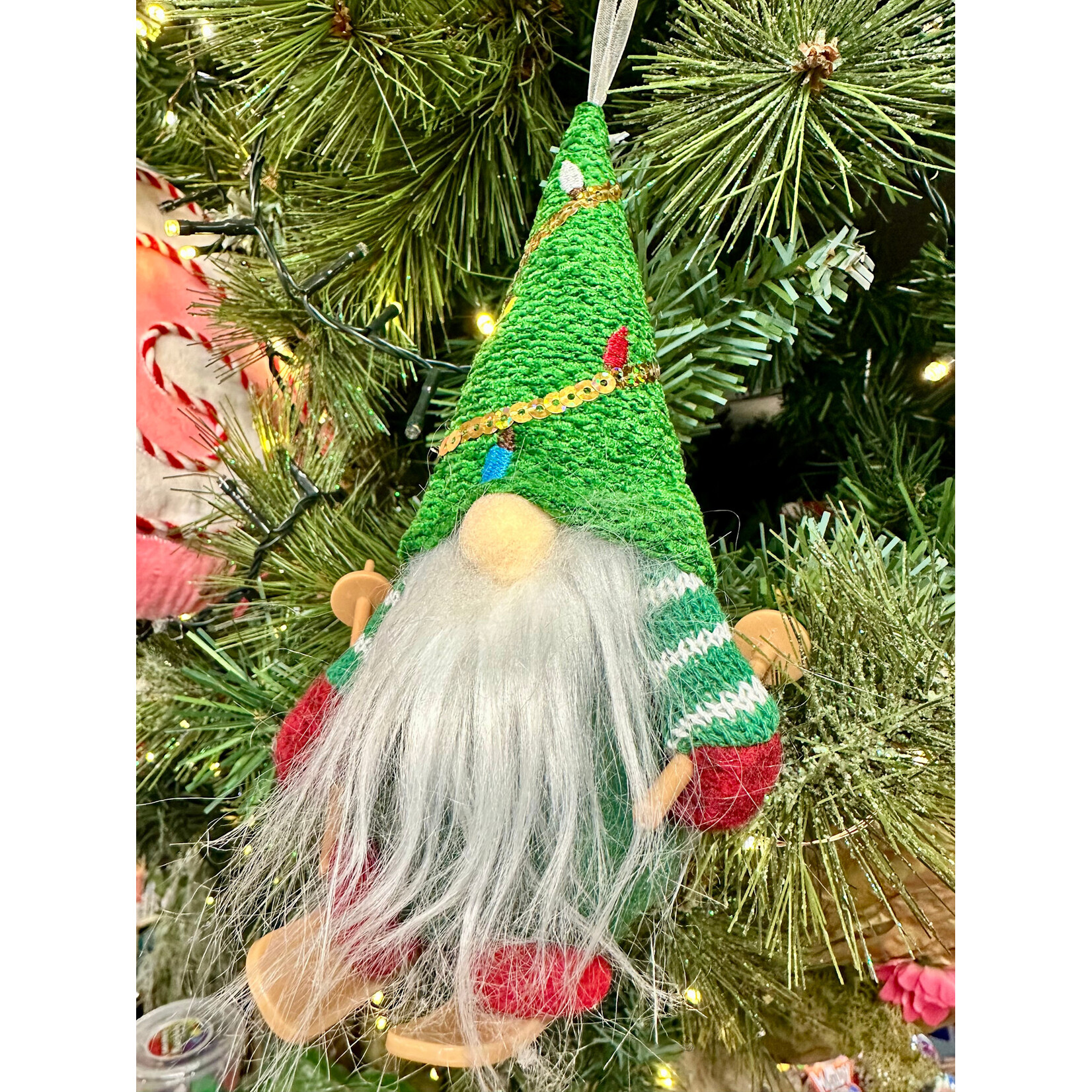 The Gonk Factory Christmas Tree Hat Gonk Hanging Decoration (4 designs, sold separately)