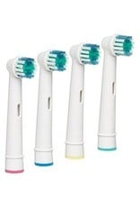 4 Opzetborstels voor elektrische tandenborstels van Oral-B ® van Braun ® (incl verzendkosten)