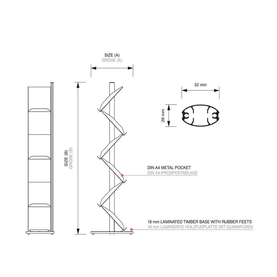 Folder Display ZigZag 6xDIN A4