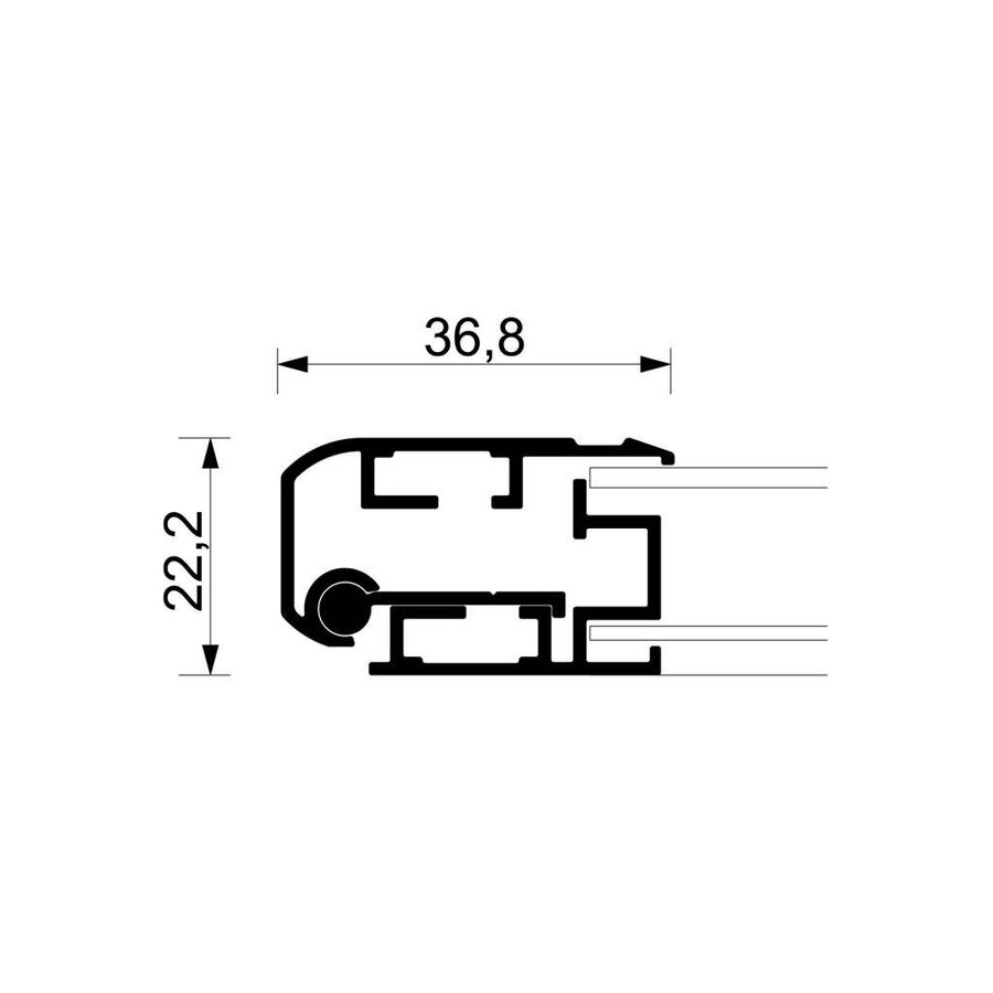 Menubord Buiten 1xA4 verlicht