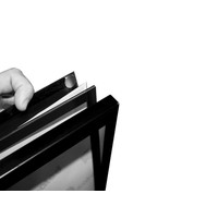 Folderstandaard zwart LUXE incl. A4 acrylaathouder
