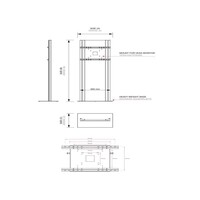 LCD Zuil excl. scherm / Totem