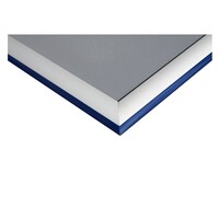 Kliklijst A1 aluminium/blauw RAL-5003 BiColor