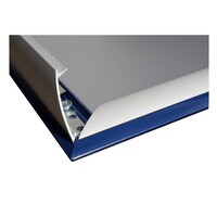 Kliklijst A1 aluminium/blauw RAL-5003 BiColor