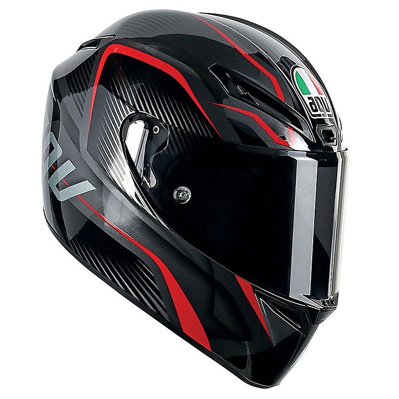 AGV GT - VELOCE BLACK/GUNMETAL/RED - SIZE: S